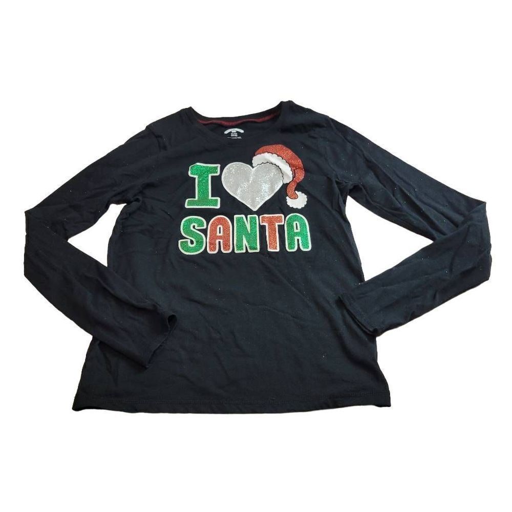 Holiday Time I love Santa shirt XL14/16